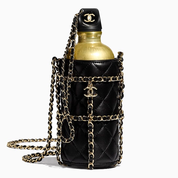 chanel water bottle bag