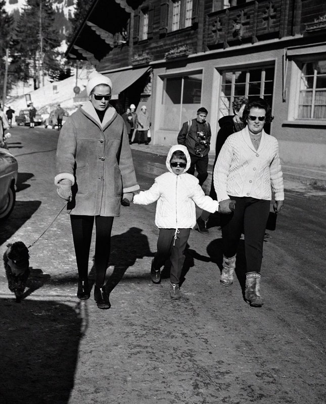 С принцем Альбером в Швейцарии 1963