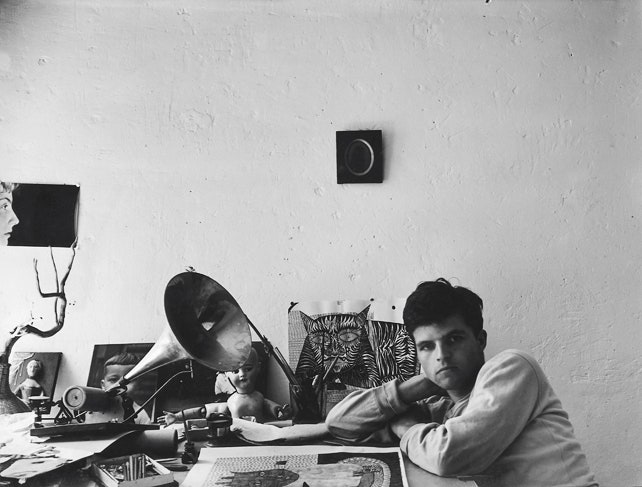 Ги Бурден в своей мастерской 1955