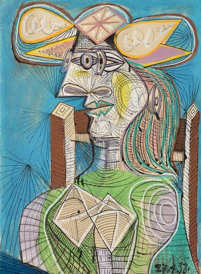 Пабло Пикассо. «Сидящая женщина » 1938