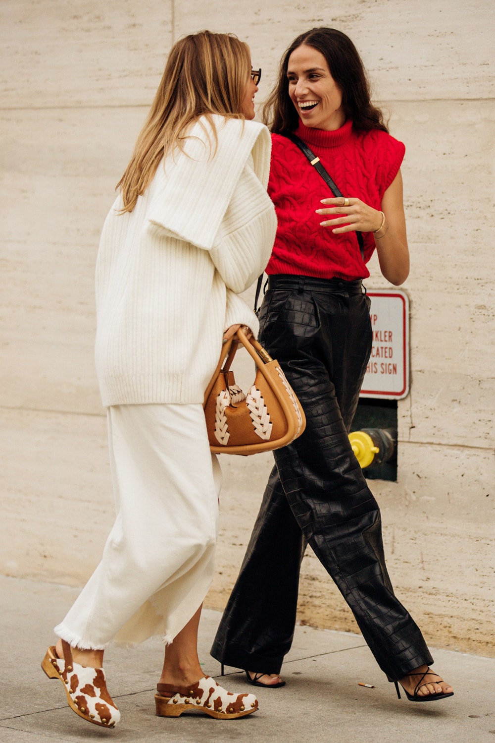 КлэрРоуз Клитье и Эрика Болдрин на Неделе моды в НьюЙорке сентябрь 2019