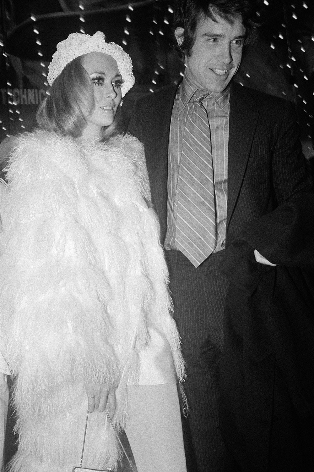 С Уорреном Битти в Париже 1968