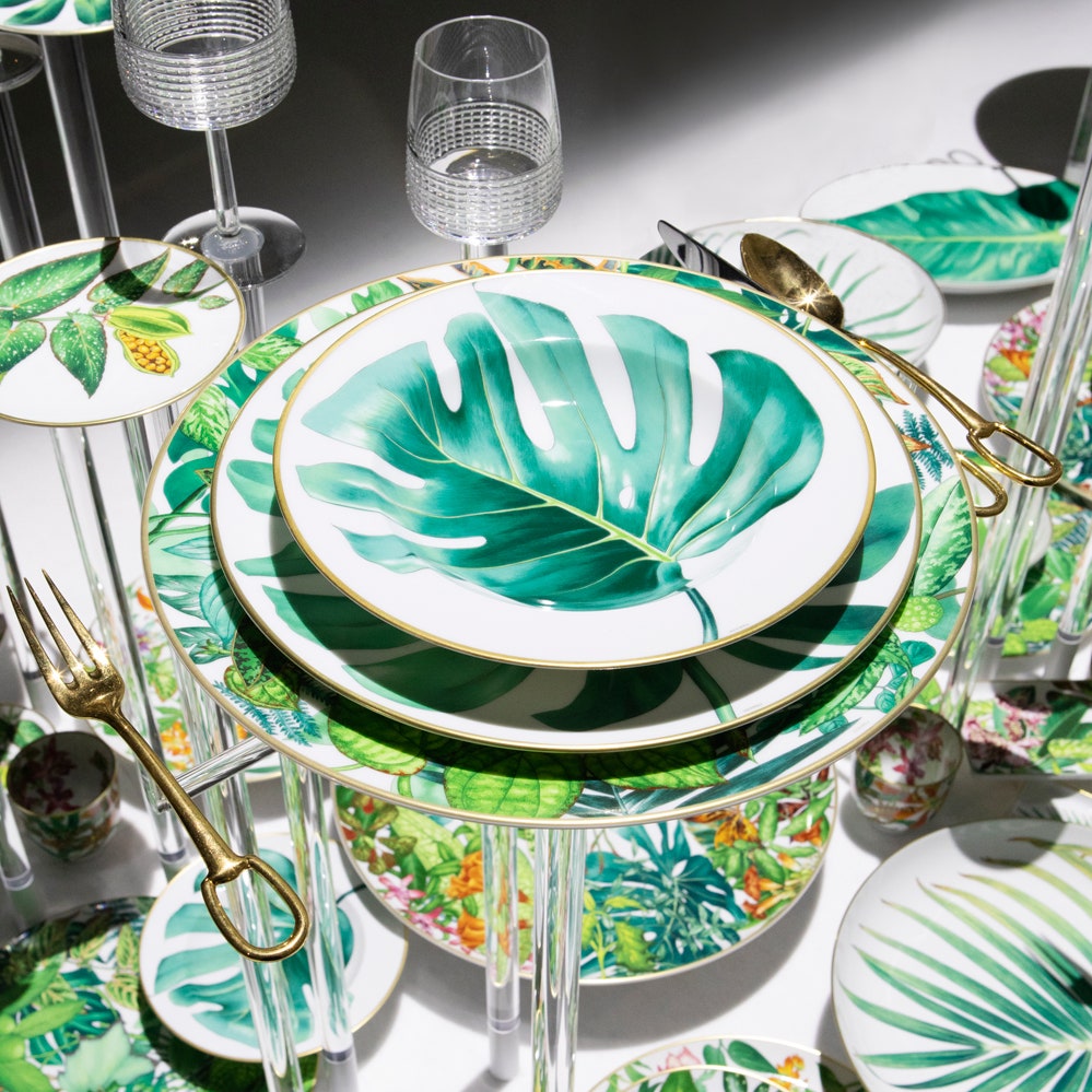 Новая коллекция посуды Hermès посвящена силе флоры