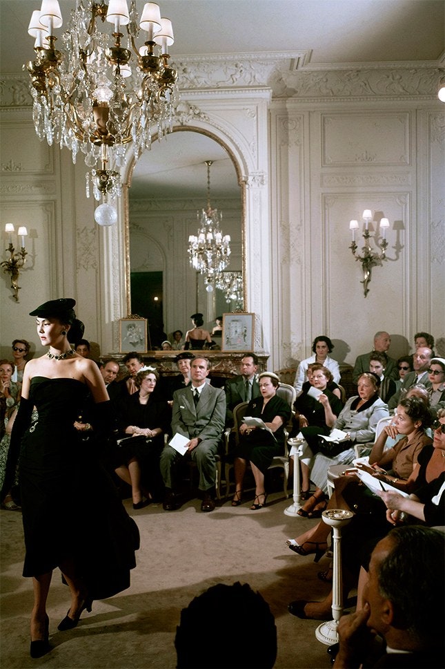 Показ Christian Dior во Франции 1950е годы
