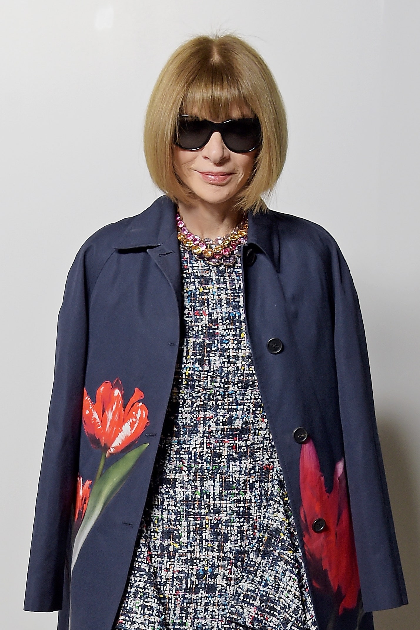 LONDON ENGLAND  SEPTEMBER 16   Dame Anna Wintour attends the Burberry September 2019 show during London Fashion Week on...