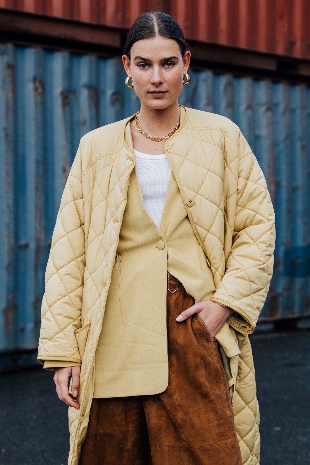 Вера ван Эрп в Rodebjer на Неделе моды в Копенгагене январь 2020