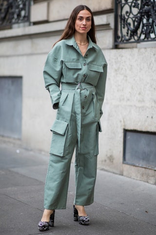 Эрика Болдрин на Неделе моды в Париже март 2019