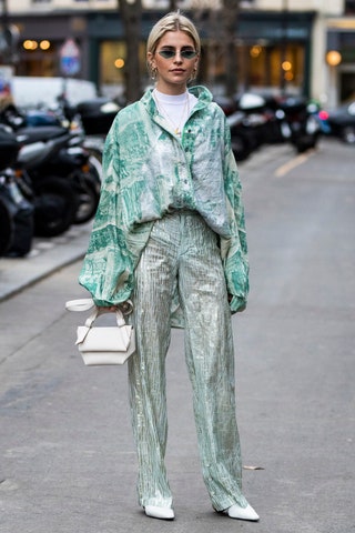 Каро Даур на Неделе моды в Париже январь 2019