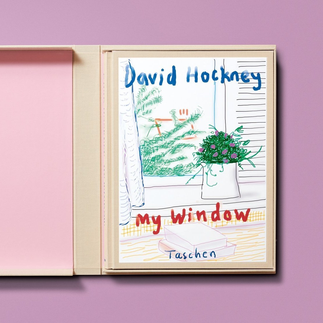 120 рисунков Дэвида Хокни с видом из его окна в новой книге Taschen