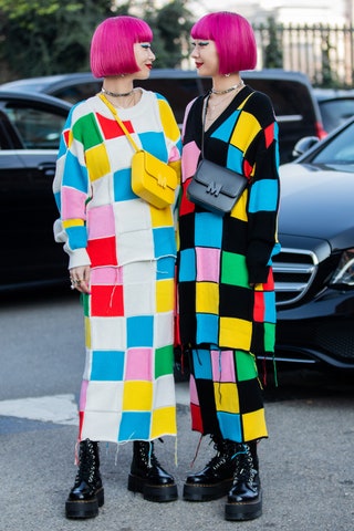Ами и Айя Сузуки на Неделе моды в Милане февраль 2020