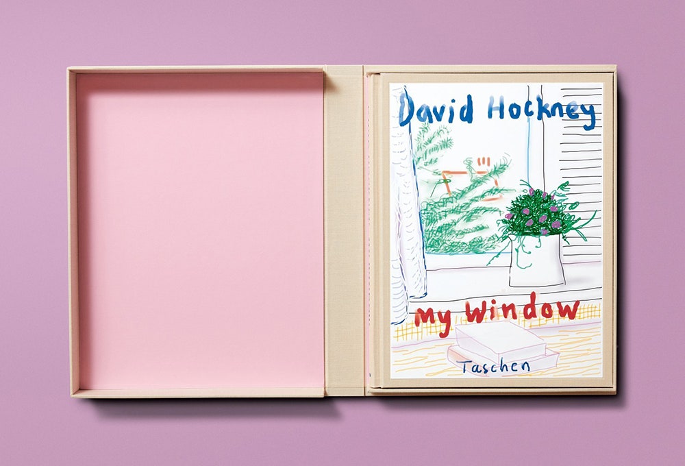 120 рисунков Дэвида Хокни с видом из его окна в новой книге Taschen