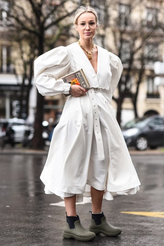 Ануки Арешидзе на Неделе моды в Париже февраль 2020