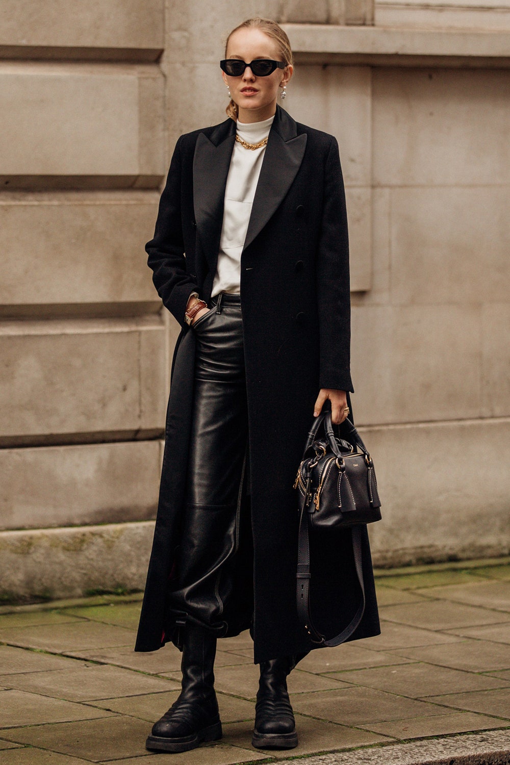 Александра Карл на Неделе моды в Лондоне февраль 2020