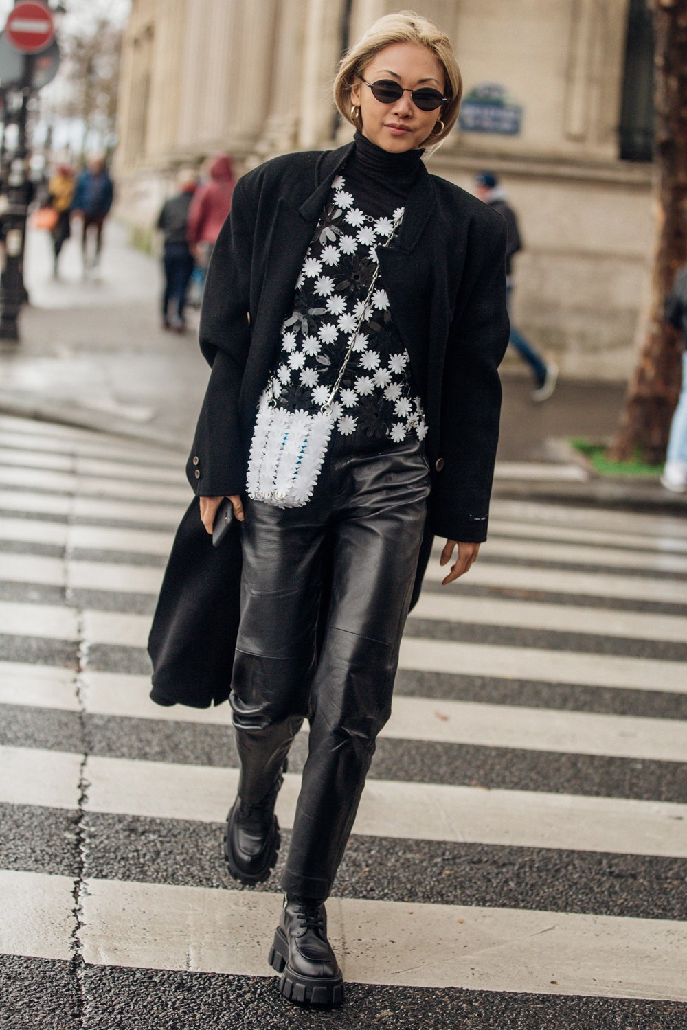 Ванесса Хонг на Неделе моды в Париже февраль 2020