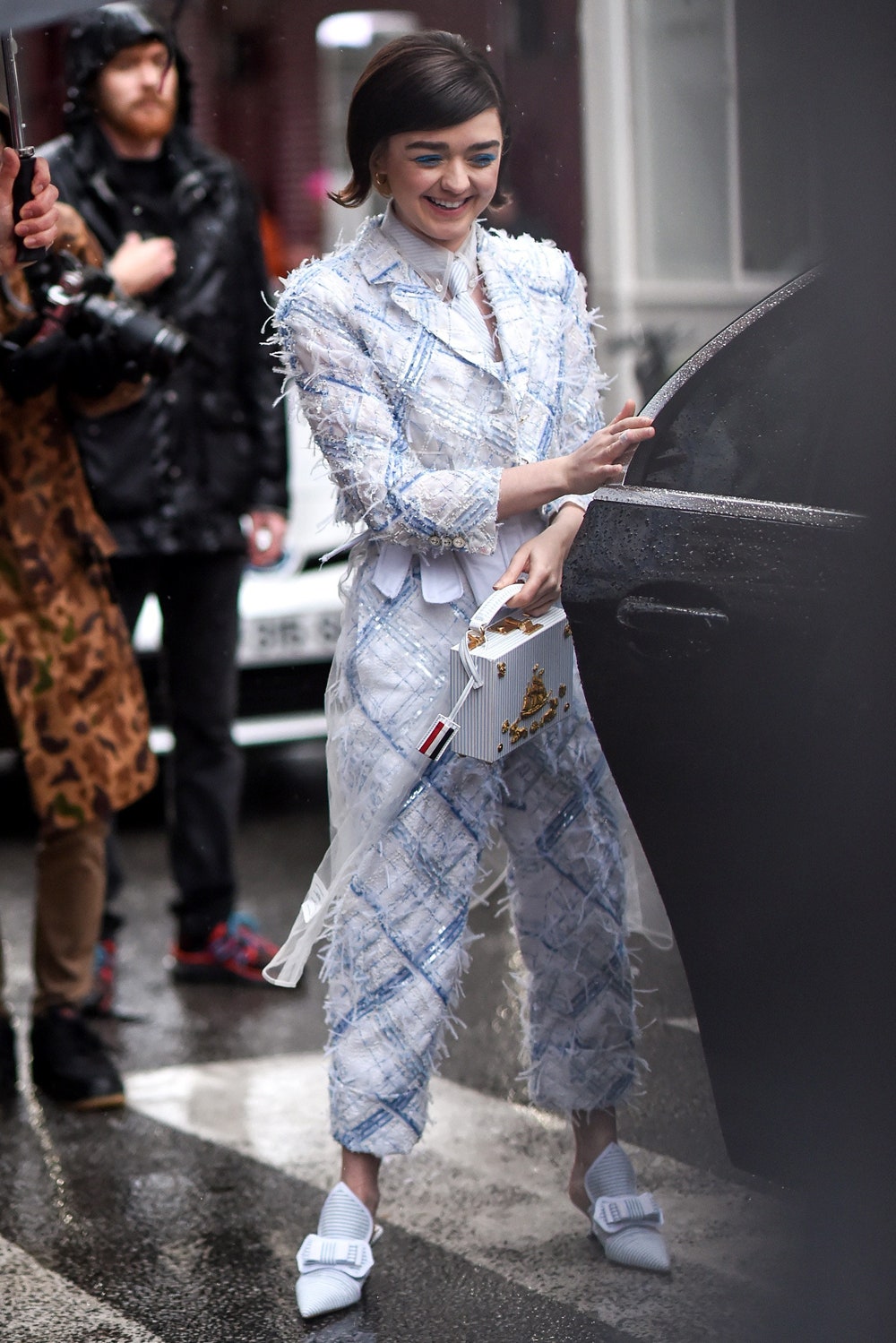Мэйси Уильямс на Неделе моды в Париже февраль 2020
