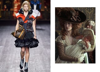 Николя Жескьер пригласил Милену Канонеро создать костюмы для своей «ожившей картины» на показе Louis Vuitton осеньзима...
