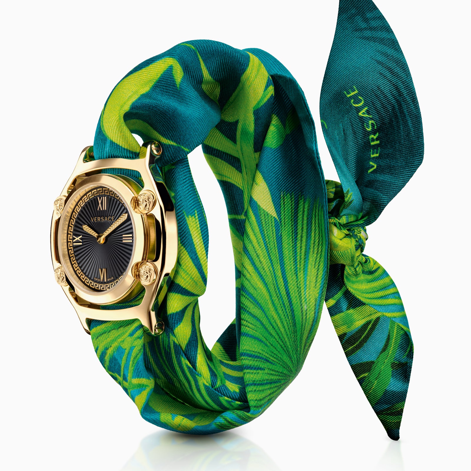 Versace выпустили часы с «тропическим» ремешком