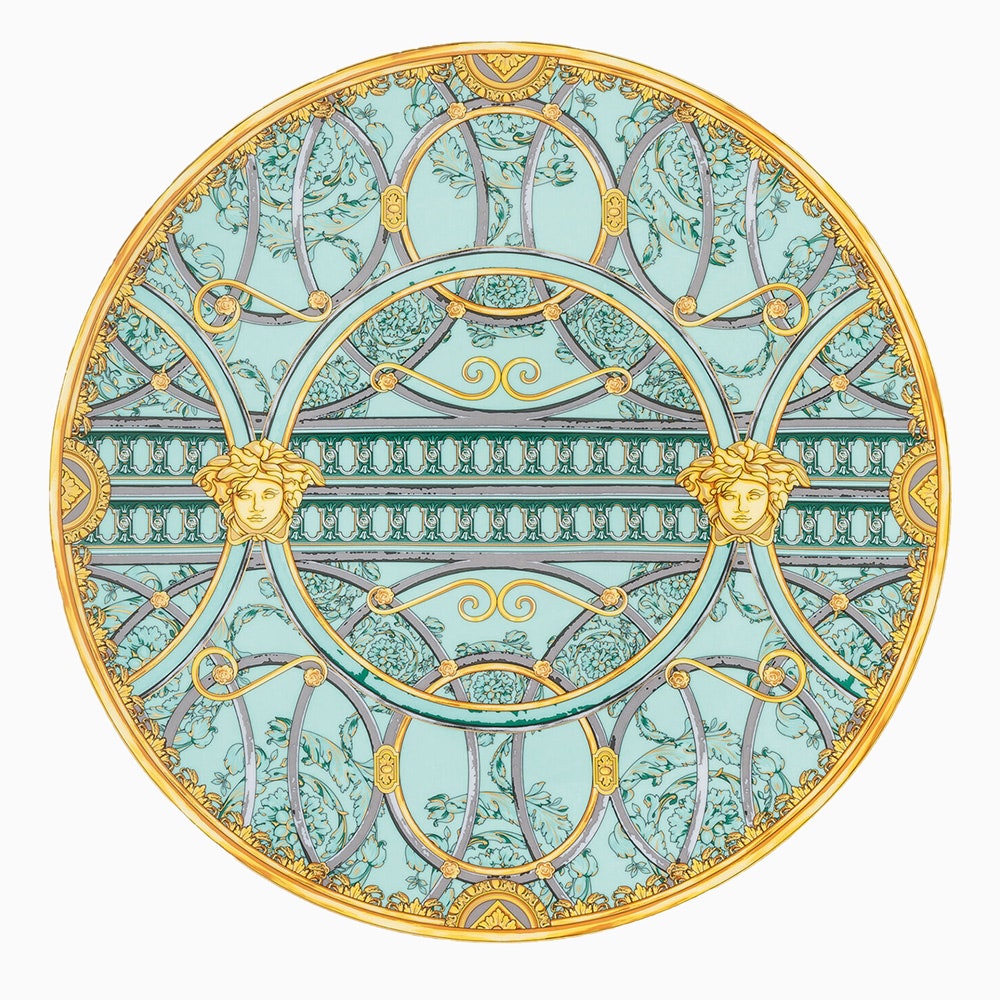 Тарелка Scala del Palazzo Verde Versace цена по запросу versace.ru
