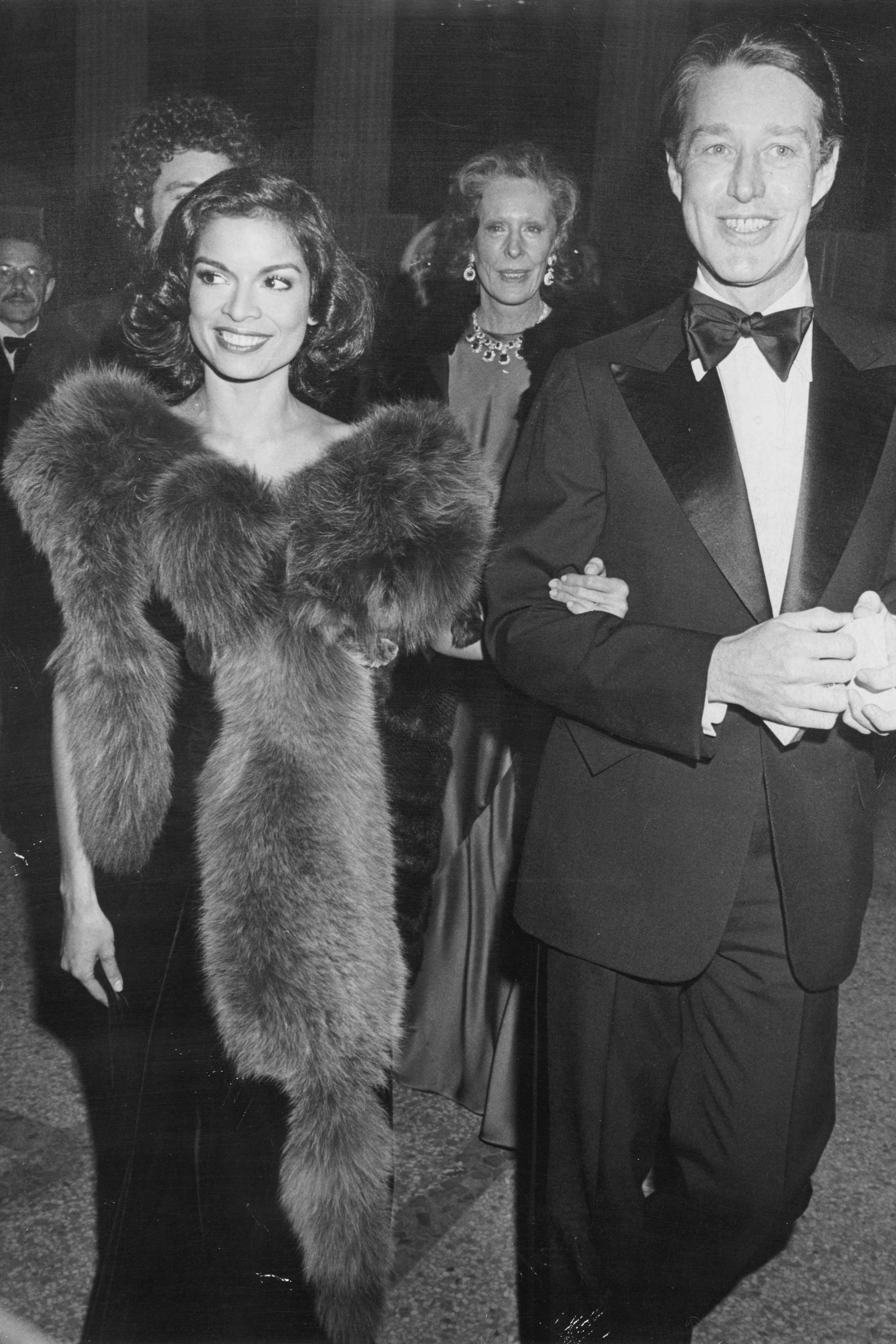 Bianca Jagger wife of Rolling Stones singer Mick Jagger and fashion designer Roy Halston on December 06 1976. Photo by...