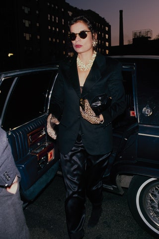 Бьянка Джаггер в НьюЙорке 1990