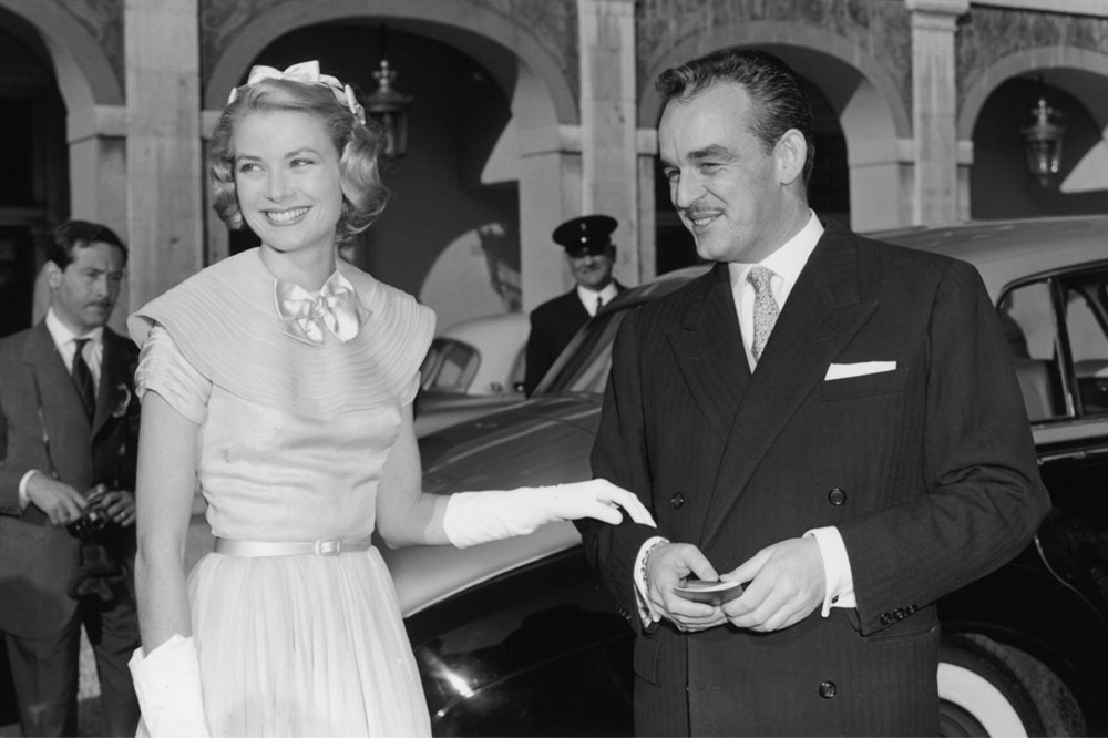 Грейс Келли и князь Ренье III 18 апреля 1956 года