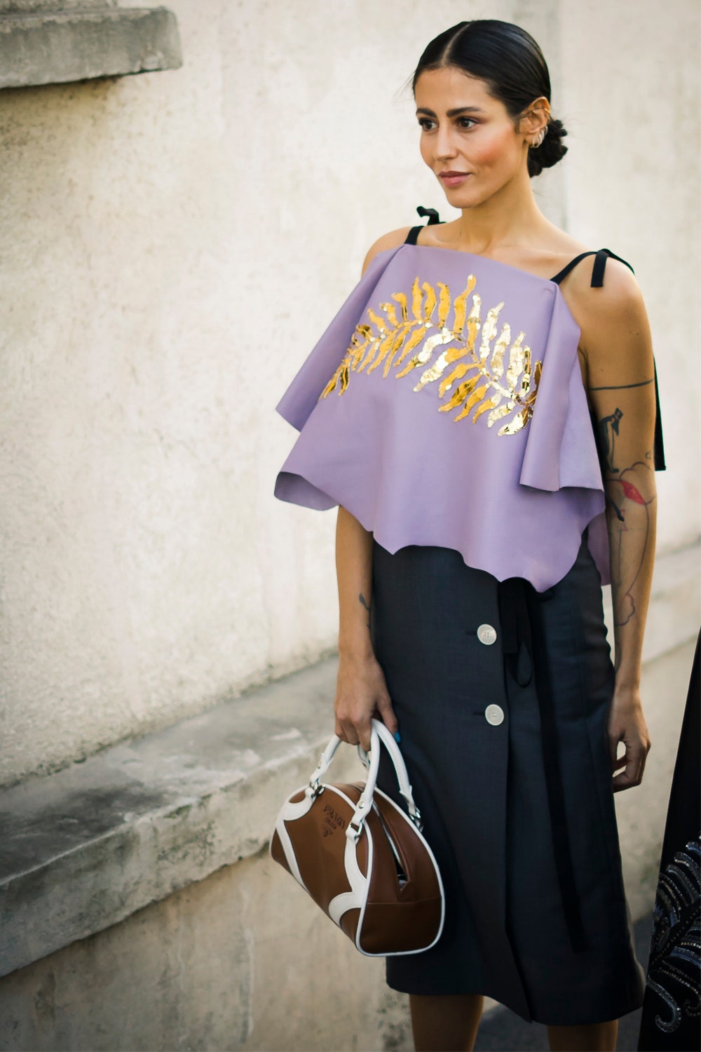 Джильда Амброзио на Неделе моды в Милане сентябрь 2019