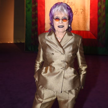 PARIS FRANCE  JANUARY 20 Judy Chicago attends the Dior Haute Couture SpringSummer 2020 show as part of Paris Fashion...