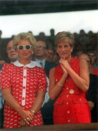 Принцесса Майкл Кентская и принцесса Диана 1994