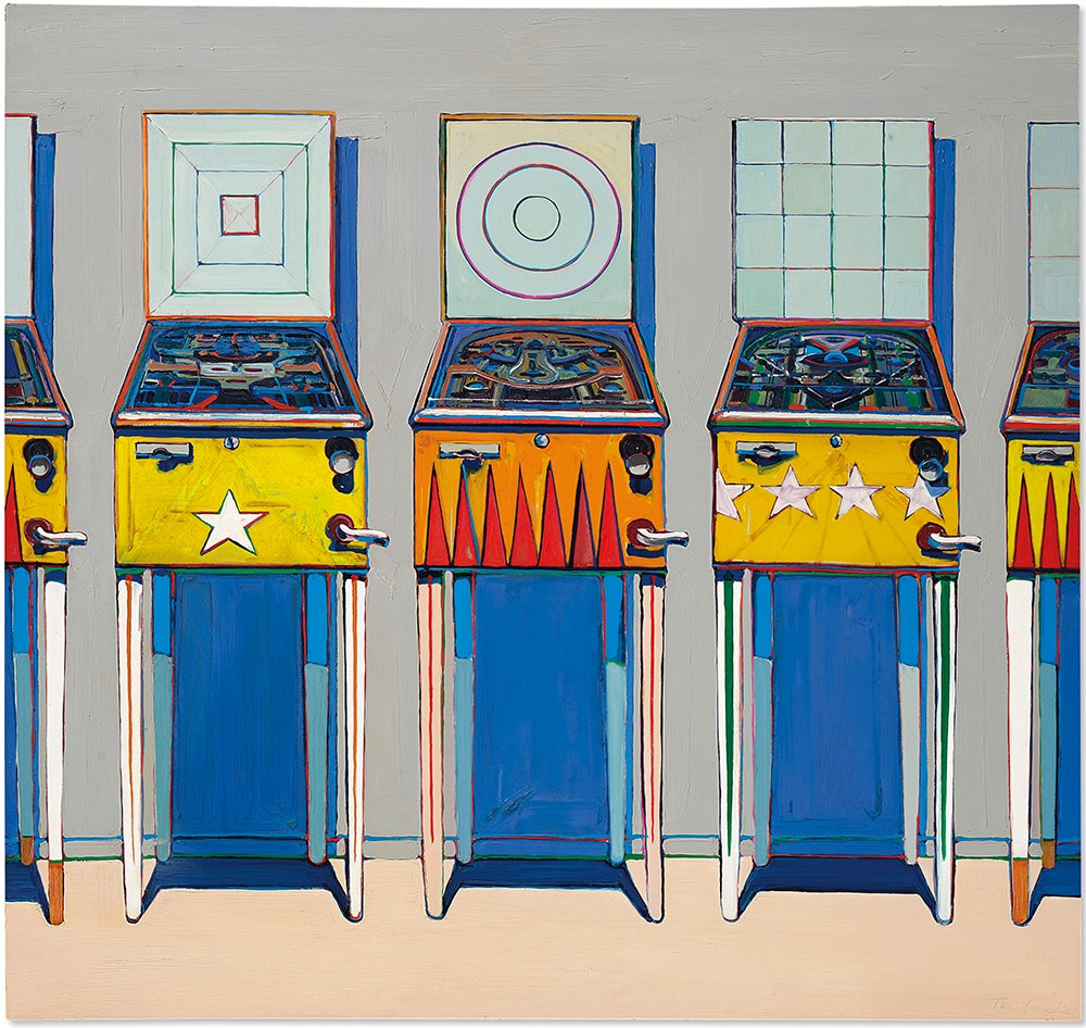 НьюЙорк | Уэйн Тибо. Four Pinball Machines 1962. Оценка 2030 млн