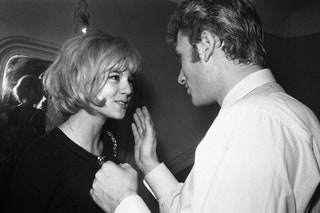 Сильви Вартан и Джонни Холлидей в Париже 1963