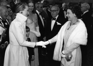 Мерил Стрип и королева Елизавета II 1980