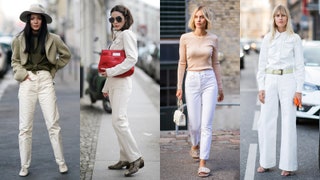 20 идей как носить белые джинсы осенью