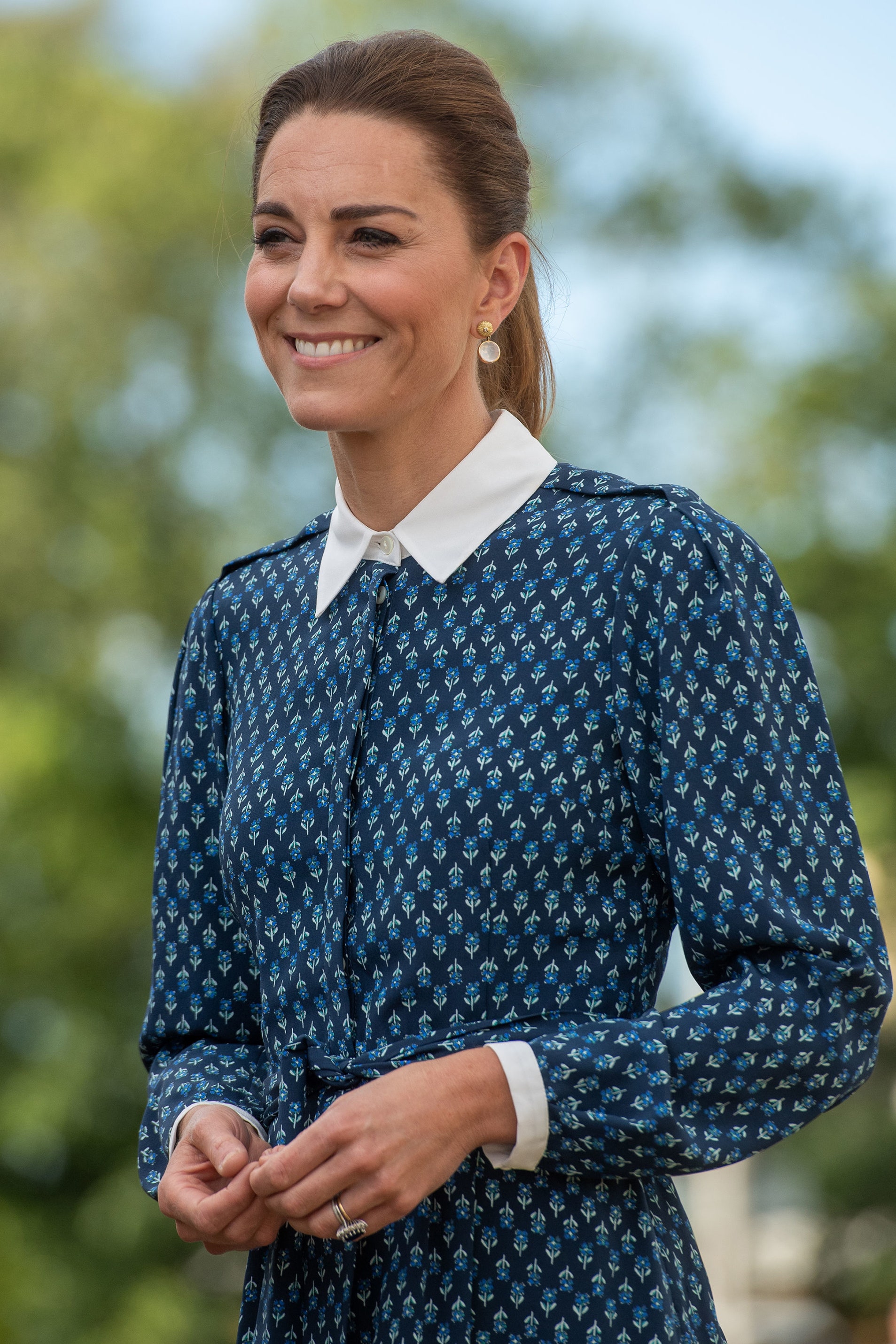 NORFOLK UNITED KINGDOM  JULY 05 Catherine Duchess of Cambridge visits Queen Elizabeth Hospital in King's Lynn as part of...