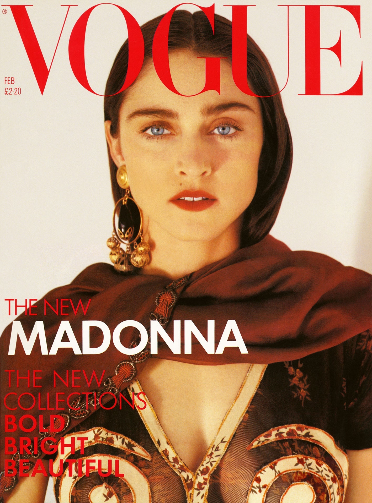 Обложка Vogue UK февраль 1989