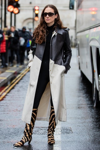 Эрика Болдрин на Неделе моды в Лондоне февраль 2020
