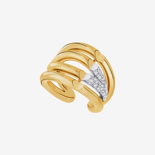 Кольцо LV Volt желтое золото белое золото бриллианты