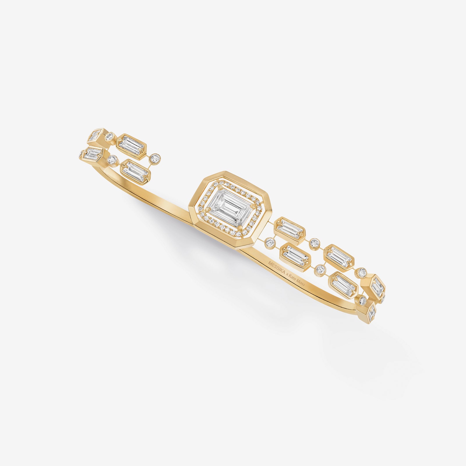 Кольцо на три пальца желтое золото бриллианты
