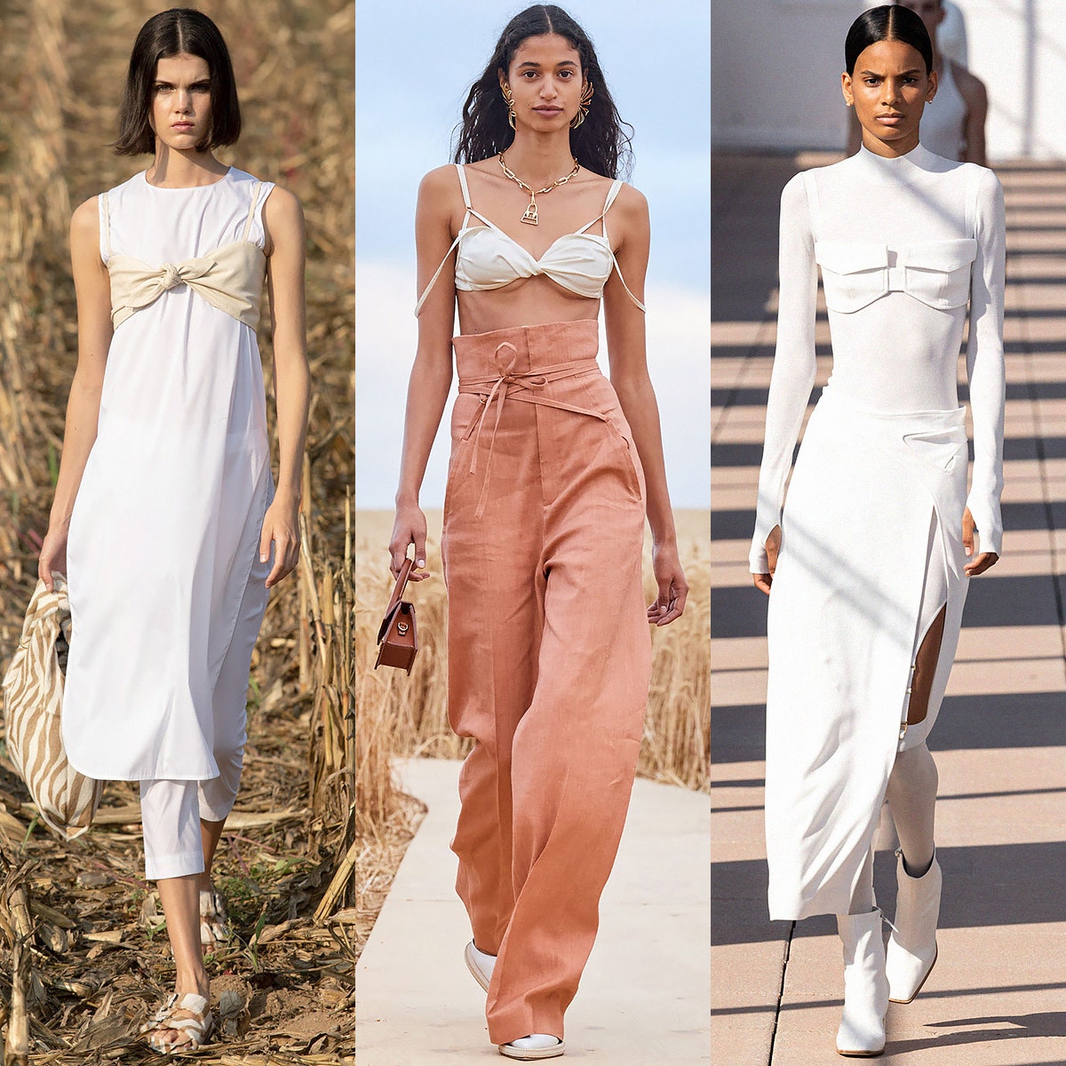 Simonetta Ravizza и Jacquemus весналето 2021 Dion Lee весналето 2020