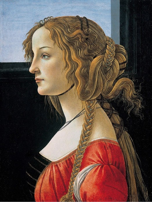 Сандро Боттичелли. Портрет Симонетты Веспуччи 1476—1480 гг.