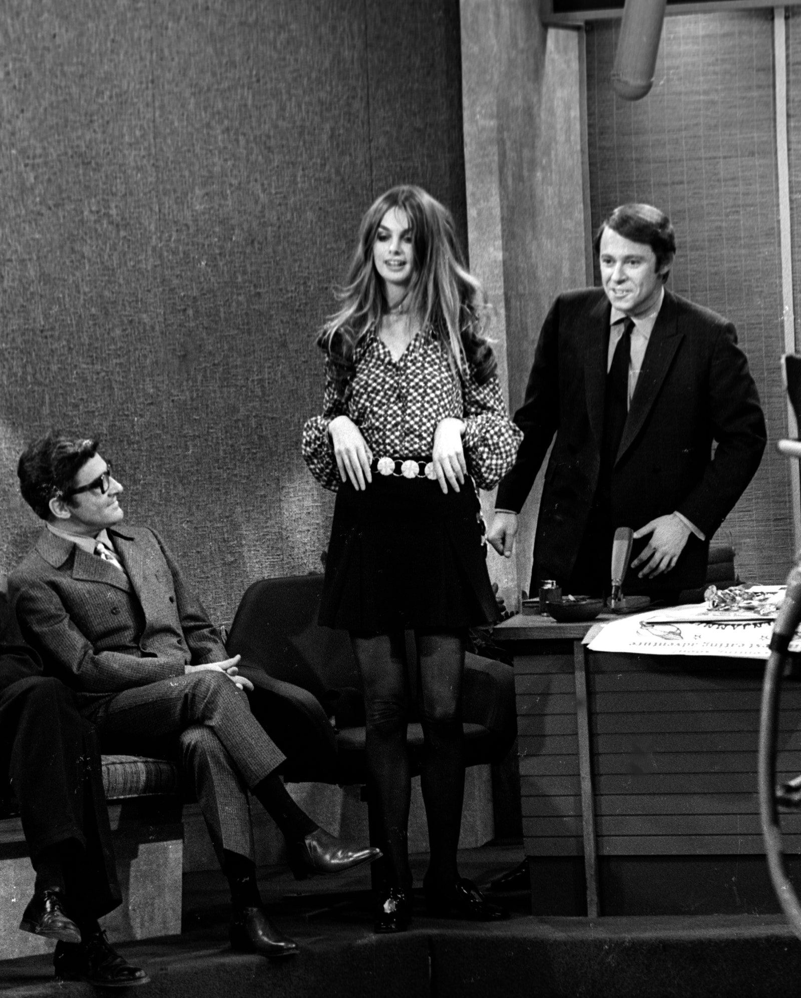 Джин Шримптон на записи Шоу Мерва Гриффина в CBS TV Studios в ЛосАнджелесе 9 января 1969 года