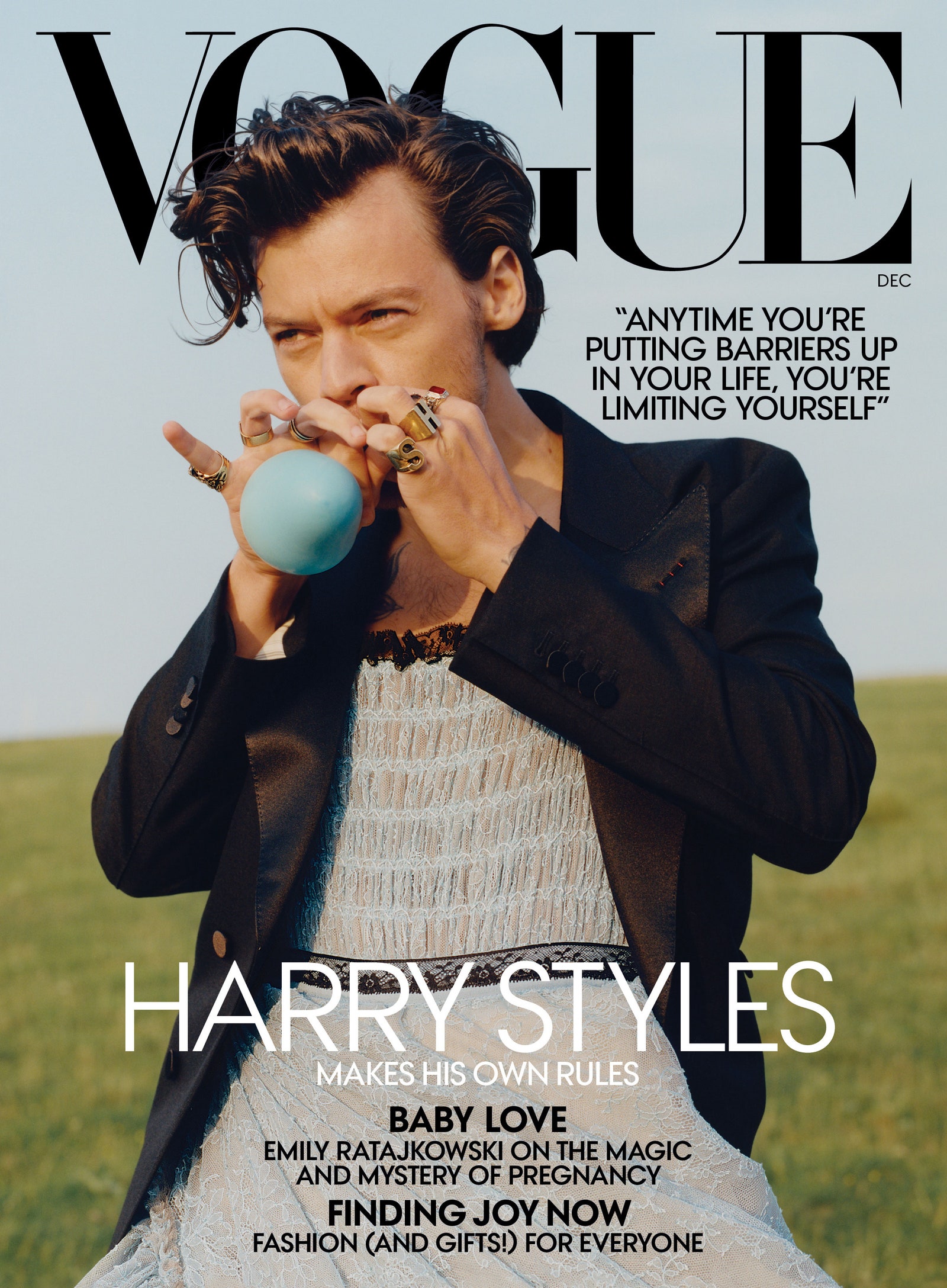 Гарри Стайлс на обложке американского Vogue 2020 год