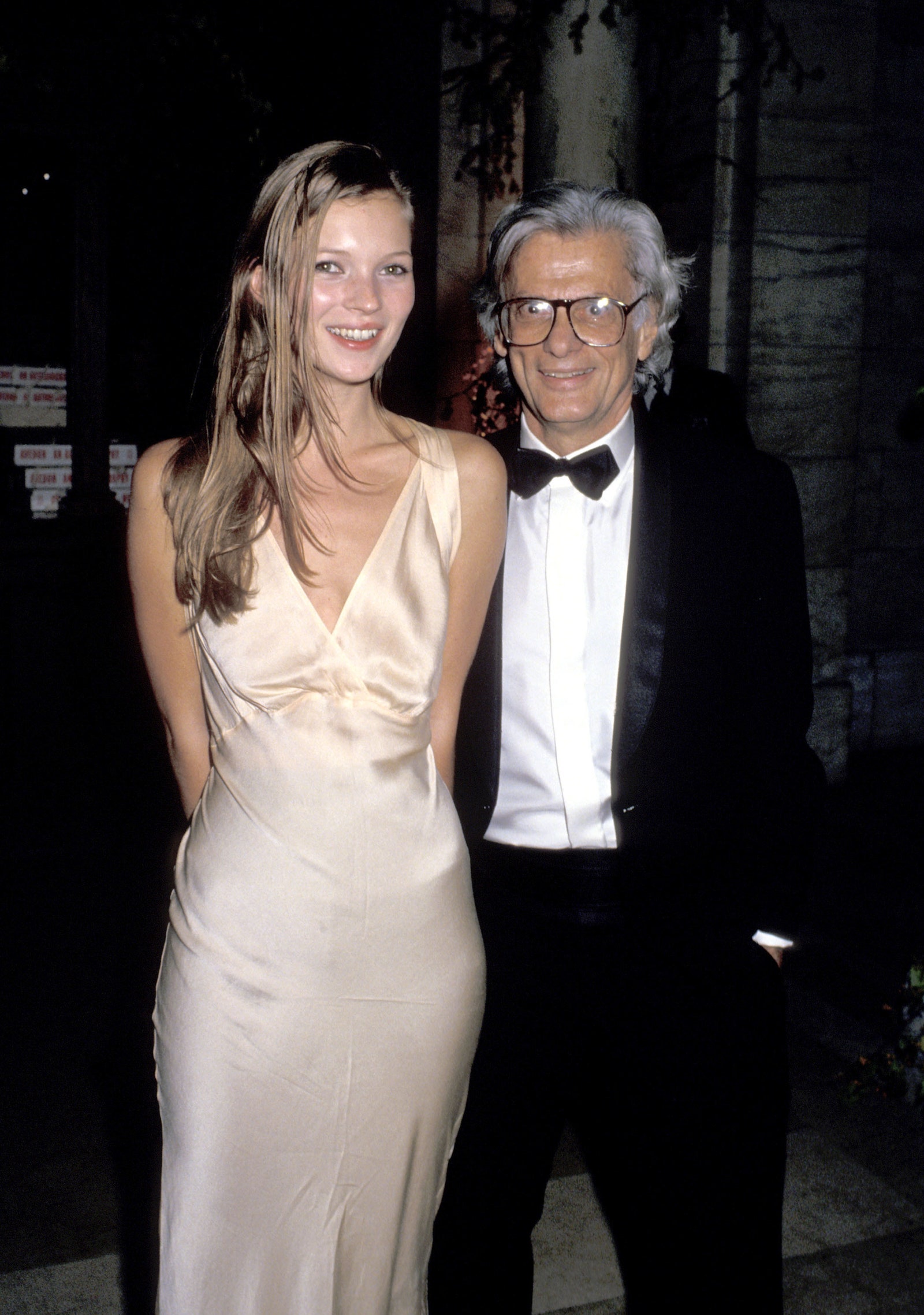 Image may contain Kate Moss Richard Avedon 90s style 90s party style supermodel style party style and fashion
