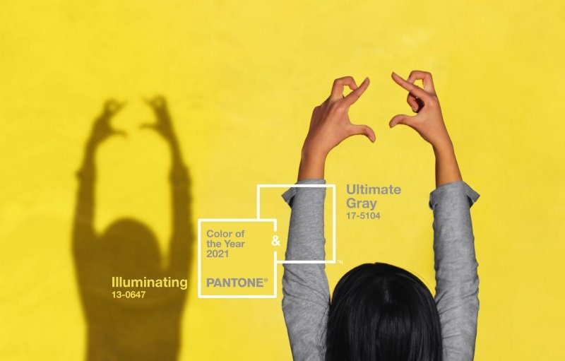 Pantone 2021 — серый и желтый шопинг в главных цветах будущего года