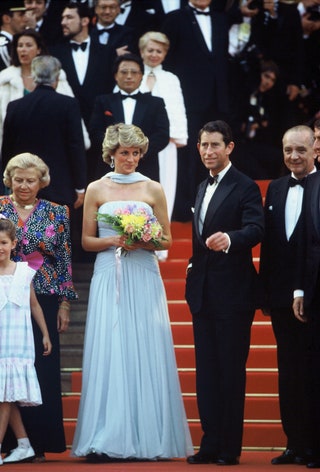 Принцесса Диана и принц Чарльз на Каннском кинофестивале в 1987 году