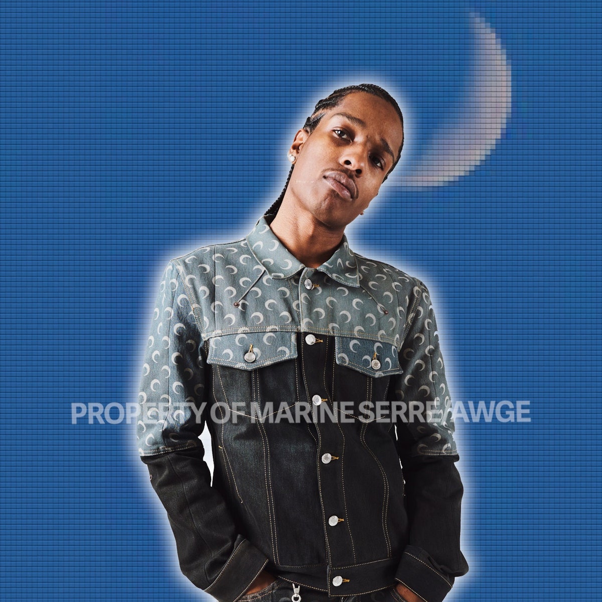 Marine Serre и A$AP Rocky сделали коллаборацию