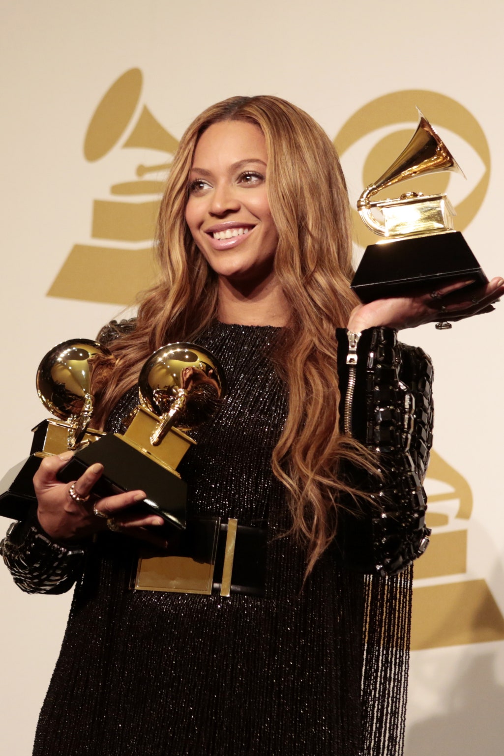 LOS ANGELES  FEBRUARY 8 Beyonce backstage during The 57th Annual Grammy Awards Sunday Feb. 8 2015  at STAPLES Center in...