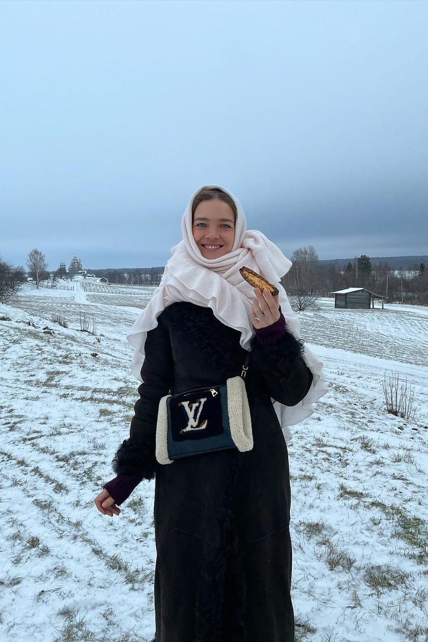 Наталья Водянова зимние образы