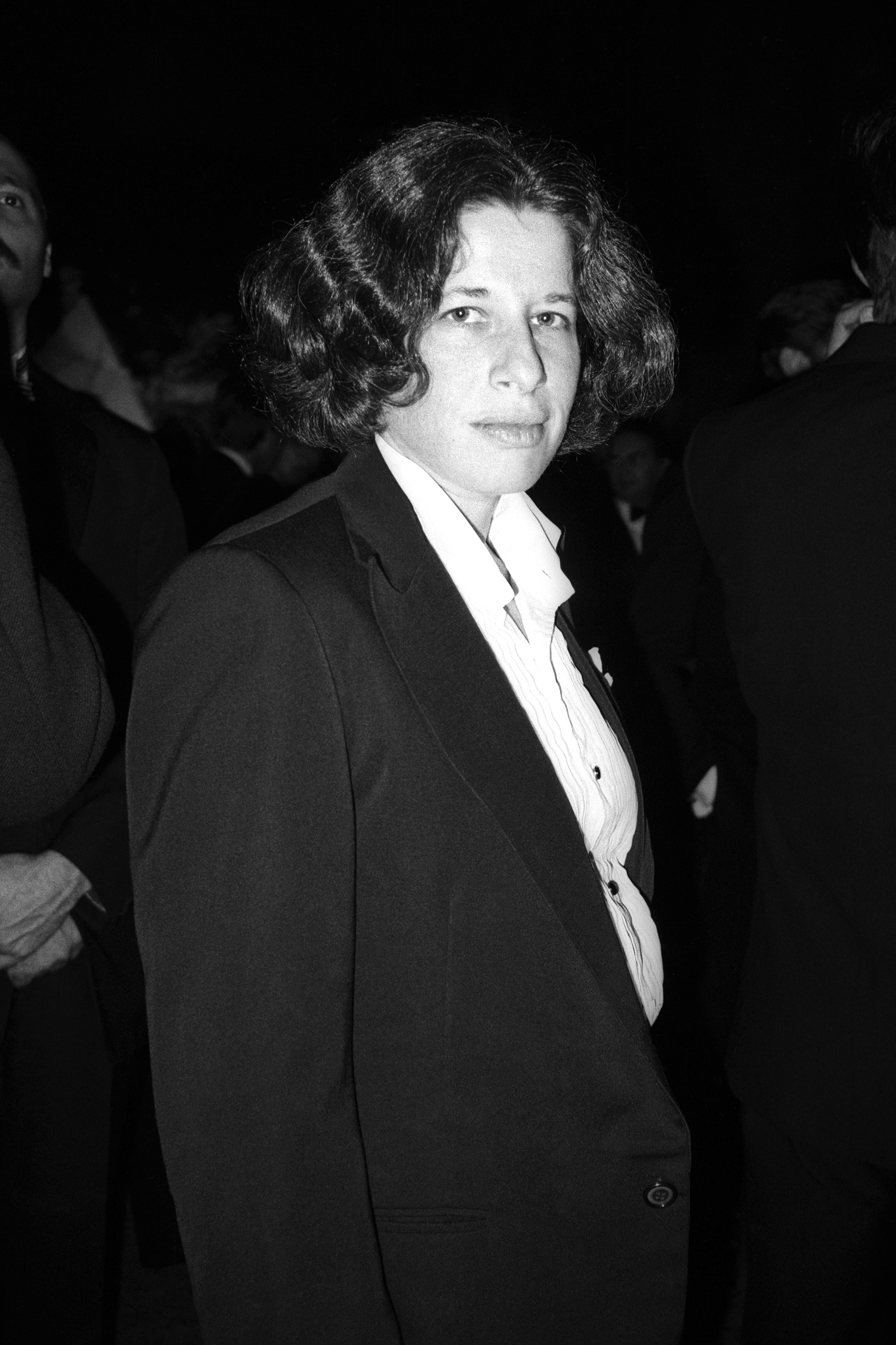 Fran Lebowitz at the Costume Institute's Met Ball Benefit held at the Metropolitan Museum of Art. December 1983.