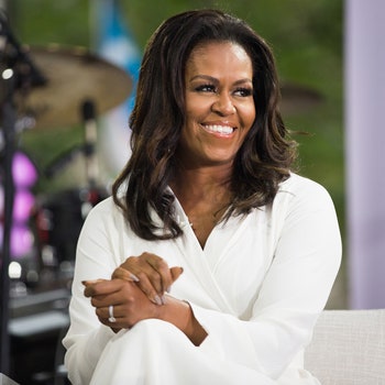 TODAY  Pictured Michelle Obama on Thursday October 11 2018