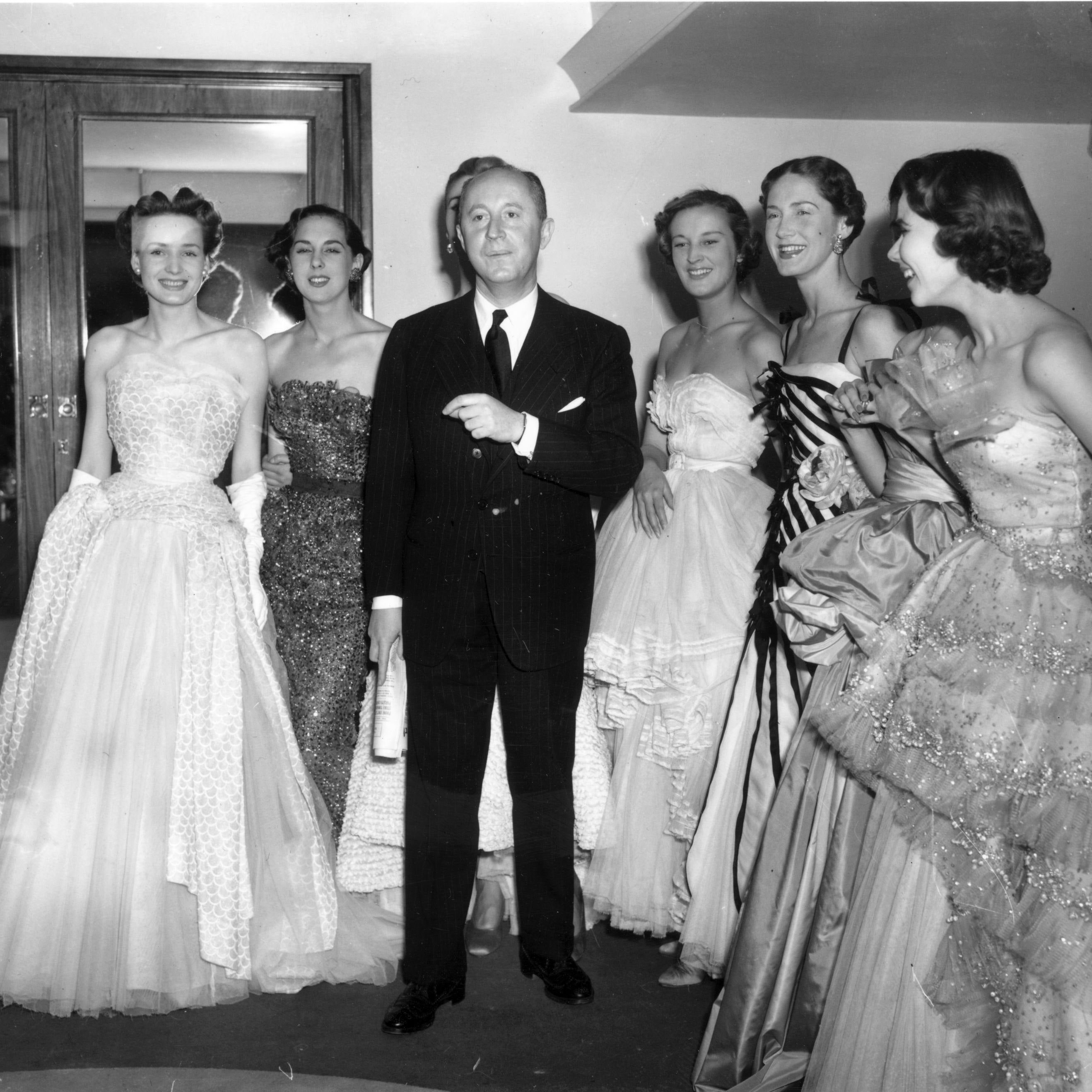 Кристиан Диор и модели 1950